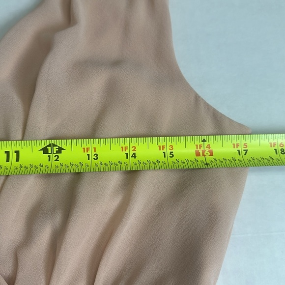 Lulus Thoughts of Hue Blush Surplice Maxi Long Dress Side Split Size Medium NWT - Picture 8 of 10